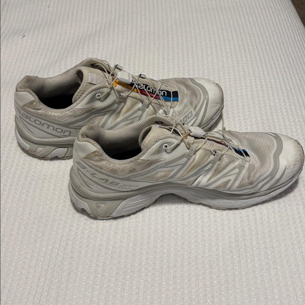 Salomon S-Lab XT6 Soft Ground white tennis shoes - Picture 2 of 3